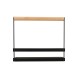 ESTIA ΘΗΚΗ ΟΡΓΑΝΩΣΗΣ BAMBOO ESSENTIALS ΜΕ ΧΕΡΟΥΛΙ 24x10.5x21.3cm ΜΕΤΑΛΛΙΚΗ ΜΑΥΡΗ
