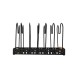 ESTIA ΘΗΚΗ ΜΕ ΔΙΑΧΩΡΙΣΤΙΚΑ BAMBOO ESSENTIALS ΜΕΤΑΛΛΙΚΗ ΜΕ ΧΕΡΟΥΛΙ 30.5x17.7x19cm ΜΑΥΡΗ