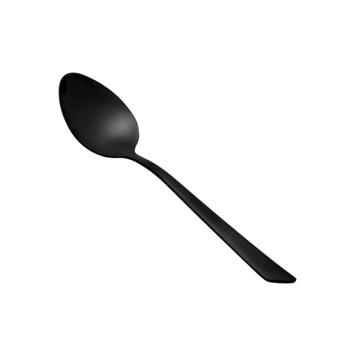 ESTIA ΚΟΥΤΑΛΙ ΓΛΥΚΟΥ EDGE BLACK ΑΝΟΞΕΙΔΩΤΟ ΑΤΣΑΛΙ 18/0 ΜΑΥΡΟ MAT