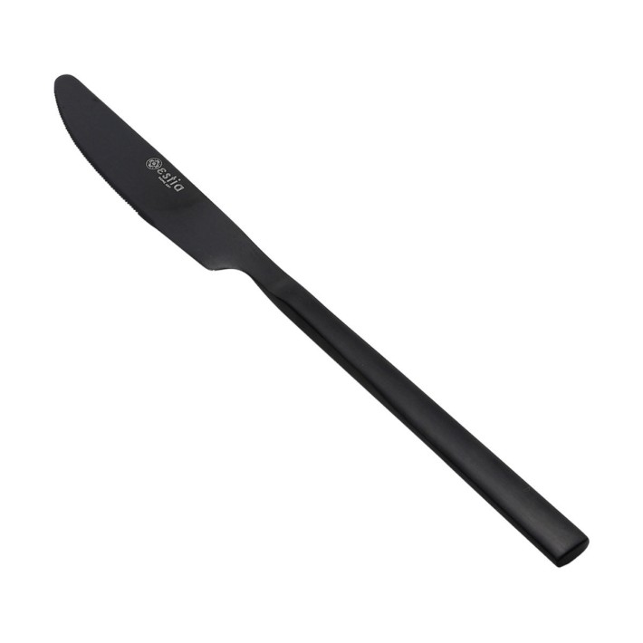 ESTIA ΜΑΧΑΙΡΙ ΦΑΓΗΤΟΥ PRESTIGE BLACK ΑΝΟΞΕΙΔΩΤΟ ΑΤΣΑΛΙ 18/0 ΜΑΥΡΟ MAT