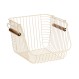 ESTIA ΚΑΛΑΘΙ ΟΡΓΑΝΩΣΗΣ ALLURE ΜΕΤΑΛΛΙΚΟ 26.5x29.5x21.5cm ΣΤΟΙΒΑΖΟΜΕΝΟ IVORY