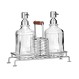 ESTIA ΔΟΧΕΙΑ ΥΓΡΟΥ ΠΙΑΤΩΝ ALLURE 2x300ml ΜΕ ΜΕΤΑΛΛΙΚΗ ΒΑΣΗ & ΘΗΚΗ ΓΙΑ ΣΦΟΥΓΓΑΡΙ ΑΣΗΜΙ