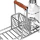 ESTIA ΔΟΧΕΙΑ ΥΓΡΟΥ ΠΙΑΤΩΝ ALLURE 2x300ml ΜΕ ΜΕΤΑΛΛΙΚΗ ΒΑΣΗ & ΘΗΚΗ ΓΙΑ ΣΦΟΥΓΓΑΡΙ ΑΣΗΜΙ