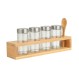ESTIA ΔΟΧΕΙΑ ΜΠΑΧΑΡΙΚΩΝ BAMBOO ESSENTIALS ΓΥΑΛΙΝΑ ΣΕΤ 6 ΤΕΜ ΜΕ ΜΕΤΑΛΛΙΚΟ ΚΑΠΑΚΙ & ΒΑΣΗ BAMBOO ΜΕ ΚΟΥ
