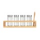 ESTIA ΔΟΧΕΙΑ ΜΠΑΧΑΡΙΚΩΝ BAMBOO ESSENTIALS ΓΥΑΛΙΝΑ ΣΕΤ 6 ΤΕΜ ΜΕ ΜΕΤΑΛΛΙΚΟ ΚΑΠΑΚΙ & ΒΑΣΗ BAMBOO ΜΕ ΚΟΥ