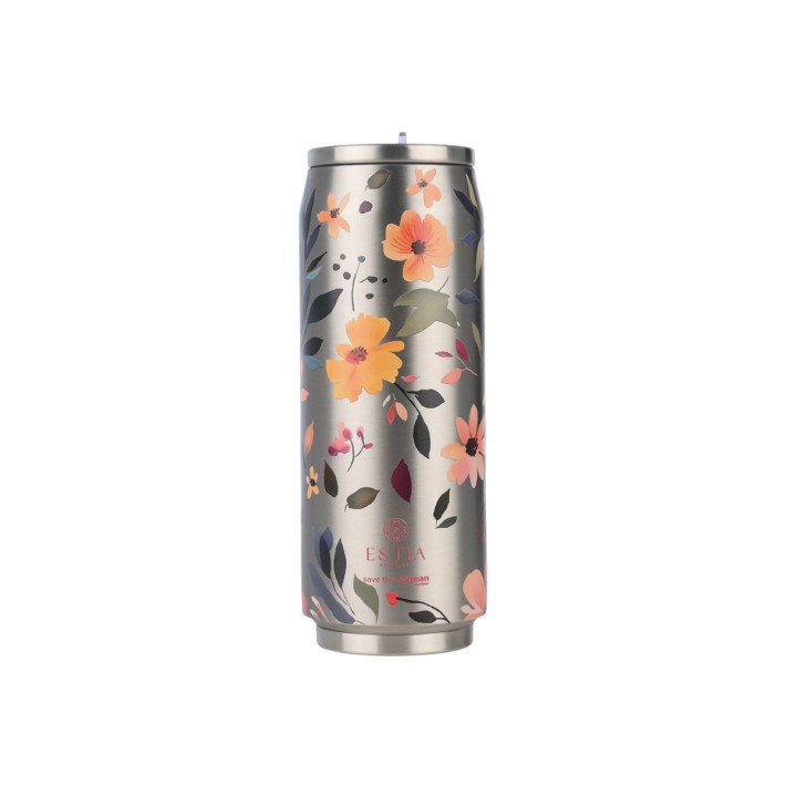 ESTIA ΘΕΡΜΟΣ TRAVEL CUP SAVE THE AEGEAN 500ml SILVER BOTANIC