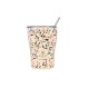 ESTIA ΘΕΡΜΟΣ COFFEE MUG SAVE THE AEGEAN 350ml BLOOM BEIGE