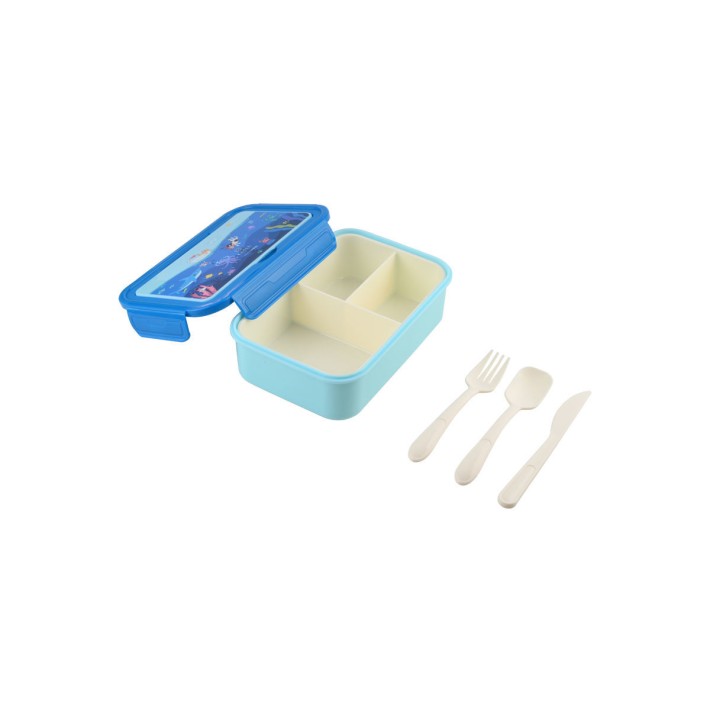 ESTIA ΠΑΙΔΙΚΟ ΦΑΓΗΤΟΔΟΧΕΙΟ SAVE THE AEGEAN 1400ml ΜΕ 3 ΘΗΚΕΣ OCEAN PLAY