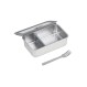 ESTIA ΦΑΓΗΤΟΔΟΧΕΙΟ CLICK&SEAL ΓΥΑΛΙΝΟ 1050ml 21.6x16.5x7.4cm ΜΕ ΚΑΠΑΚΙ ΠΛΑΣΤΙΚΟ IVORY