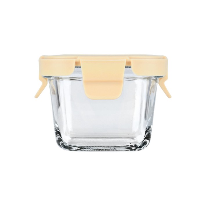 ESTIA ΦΑΓΗΤΟΔΟΧΕΙΟ CLICK&SEAL ΓΥΑΛΙΝΟ 160ml 18.9x14.5x6.7cm ΜΕ ΚΑΠΑΚΙ ΠΛΑΣΤΙΚΟ IVORY