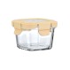 ESTIA ΦΑΓΗΤΟΔΟΧΕΙΟ CLICK&SEAL ΓΥΑΛΙΝΟ 160ml 18.9x14.5x6.7cm ΜΕ ΚΑΠΑΚΙ ΠΛΑΣΤΙΚΟ IVORY