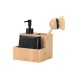 ESTIA ΔΟΧΕΙΟ ΥΓΡΟΥ ΠΙΑΤΩΝ BAMBOO ESSENTIALS ΜΕ ΣΦΟΥΓΓΑΡΙΑ ΚΑΙ ΒΟΥΡΤΣΑ