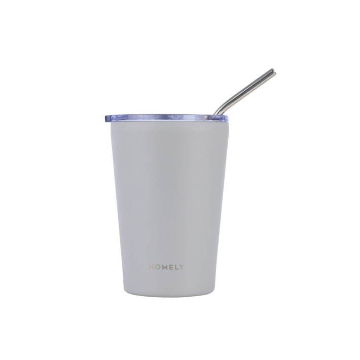 HOMELY ΘΕΡΜΟΣ MUG 400ml PEBBLE GRAY