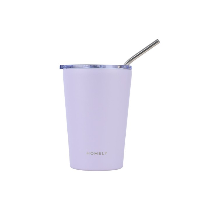 HOMELY ΘΕΡΜΟΣ MUG 400ml LAVENDER FOG