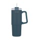 HOMELY ΘΕΡΜΟΣ STRAW TUMBLER 900ml INDIGO BLUE