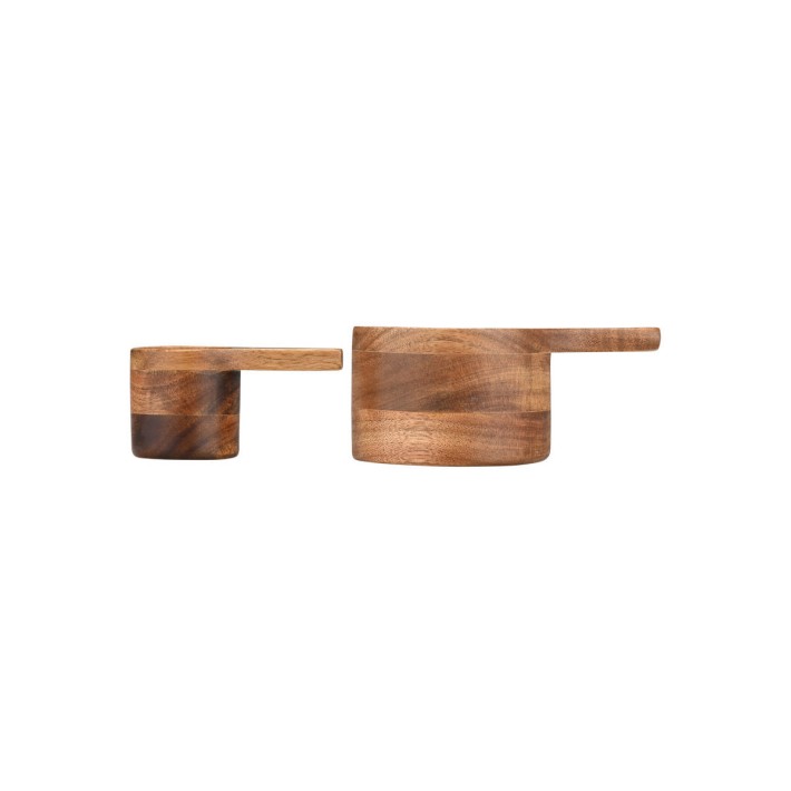 ESTIA ΞΥΛΙΝΗ ΜΕΖΟΥΡΑ ΚΟΥΖΙΝΑΣ ALLURE 13,7CM & 9,4CM ΣΕΤ