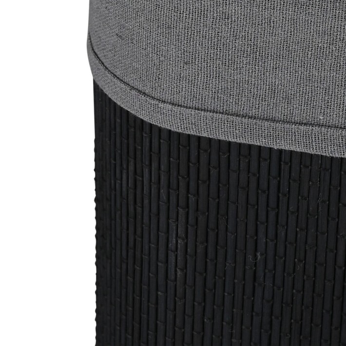 ESTIA ΚΑΛΑΘΙ ΑΠΛΥΤΩΝ BAMBOO ESSENTIALS 60LT ΠΤΥΣΣΟΜΕΝΟ ΟΡΘΟΓΩΝΙΟ ΜΑΥΡΟ ΝΕΑ ΠΛΕΞΗ