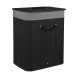 ESTIA ΚΑΛΑΘΙ ΑΠΛΥΤΩΝ BAMBOO ESSENTIALS 60LT ΠΤΥΣΣΟΜΕΝΟ ΟΡΘΟΓΩΝΙΟ ΜΑΥΡΟ ΝΕΑ ΠΛΕΞΗ