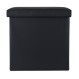 ESTIA ΣΚΑΜΠΟ CUBE LEATHER ΜΕ ΑΠΟΘΗΚΕΥΤΙΚΟ ΧΩΡΟ ΜΑΥΡΟ