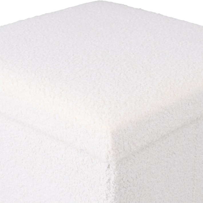 ESTIA ΣΚΑΜΠΟ CUBE LEATHER ΜΕ ΑΠΟΘΗΚΕΥΤΙΚΟ ΧΩΡΟ ΛΕΥΚΟ