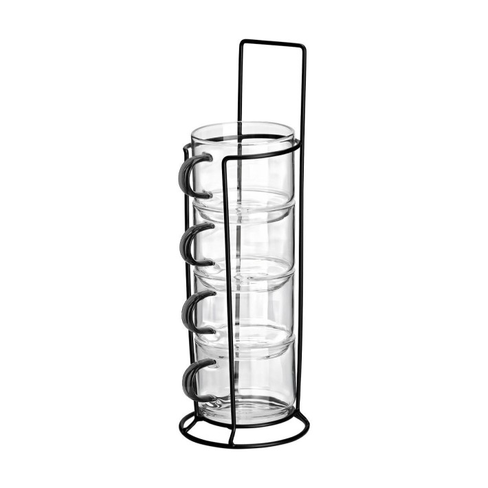 ESTIA ΚΟΥΠΕΣ ΓΥΑΛΙΝΕΣ ΜΕ ΜΕΤΑΛΛΙΚΗ ΒΑΣΗ ΣΕΤ 4x210ml