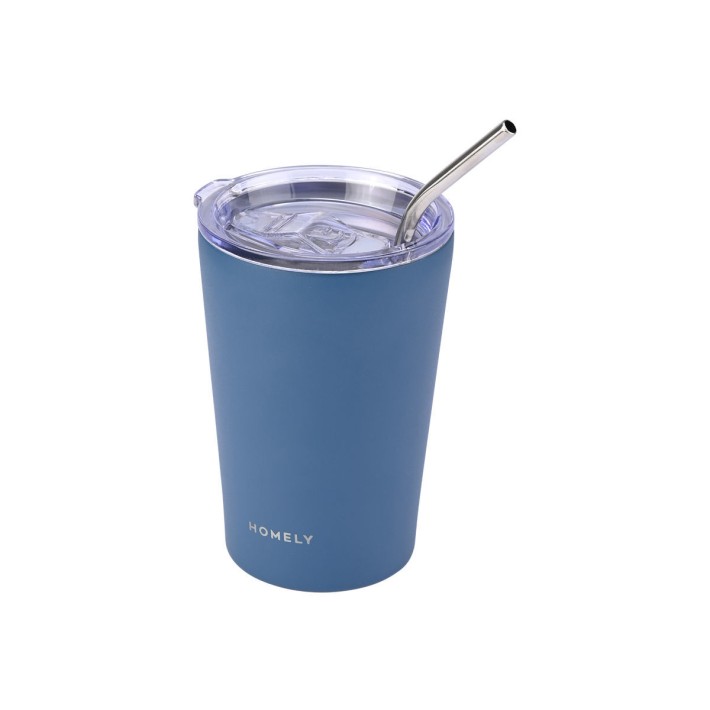 HOMELY ΘΕΡΜΟΣ MUG 400ml INDIGO BLUE
