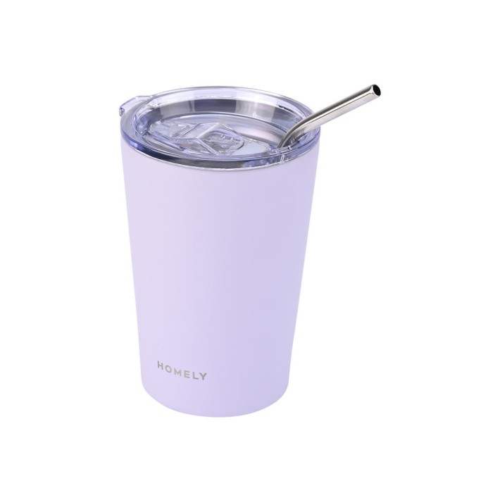 HOMELY ΘΕΡΜΟΣ MUG 400ml LAVENDER FOG