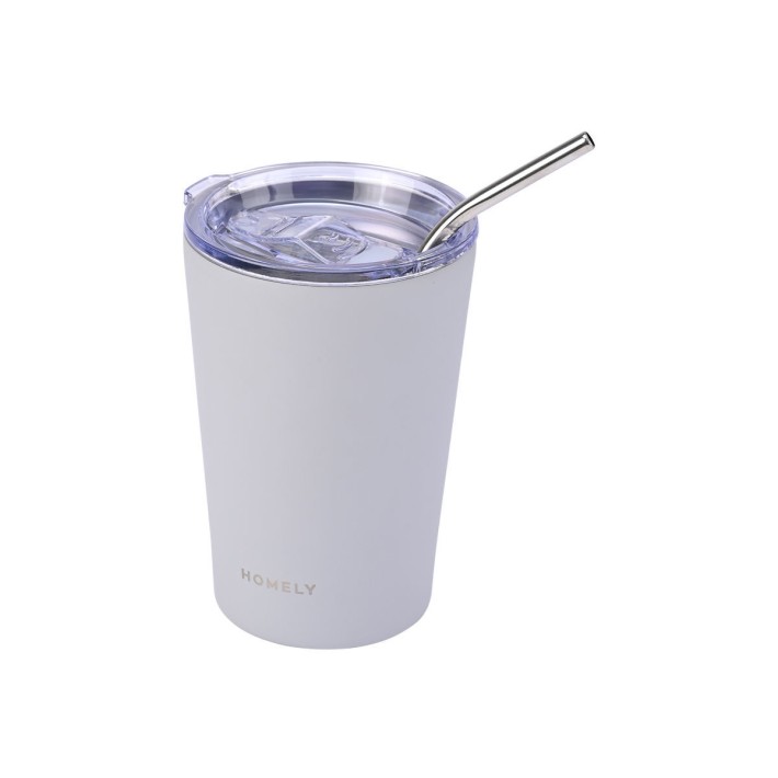 HOMELY ΘΕΡΜΟΣ MUG 400ml PEBBLE GRAY
