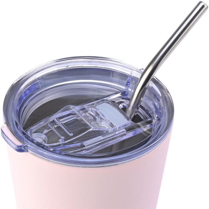 HOMELY ΘΕΡΜΟΣ MUG 400ml ROSE QUARTZ