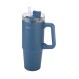 HOMELY ΘΕΡΜΟΣ STRAW TUMBLER 900ml INDIGO BLUE