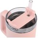 HOMELY ΘΕΡΜΟΣ STRAW TUMBLER 900ml ROSE QUARTZ