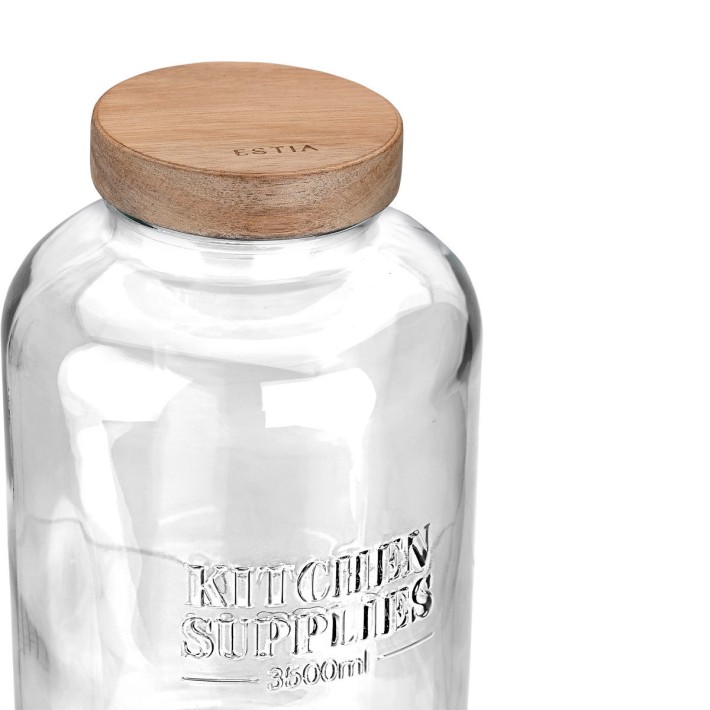 ESTIA ΔΟΧΕΙΟ ΑΠΟΘΗΚΕΥΣΗΣ ALLURE ΓΥΑΛΙΝΟ 3500ml 15x15x26cm