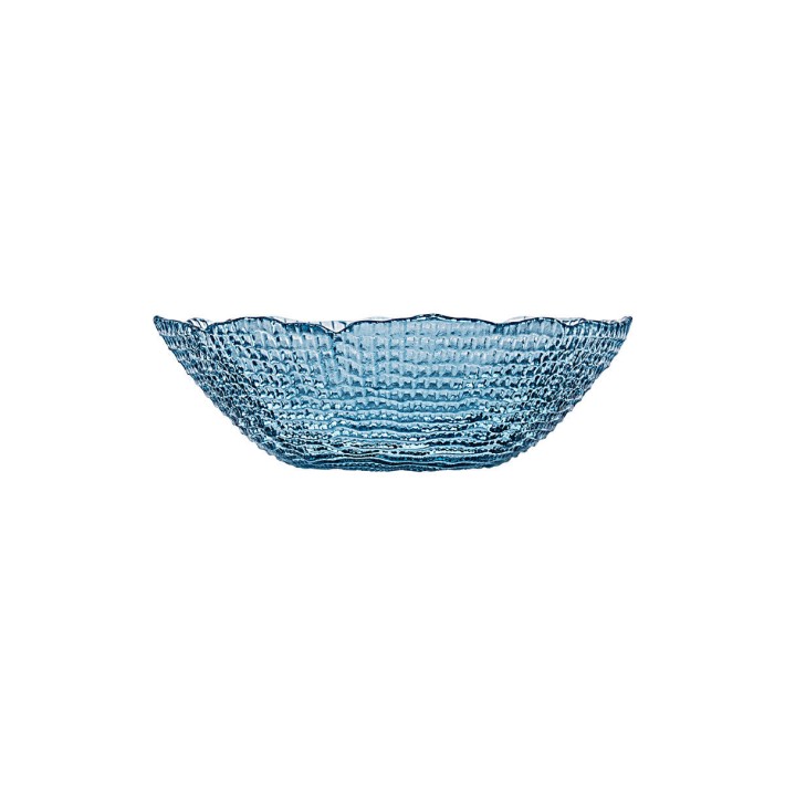ESTIA ΣΑΛΑΤΙΕΡΑ ROCHE ΓΥΑΛΙΝΗ 19.5x7.5cm ΜΠΛΕ