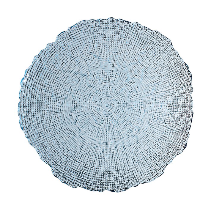 ESTIA ΔΙΣΚΟΣ ΣΕΡΒΙΡΙΣΜΑΤΟΣ ROCHE ΓΥΑΛΙΝΟΣ 32x2.9cm ΜΠΛΕ