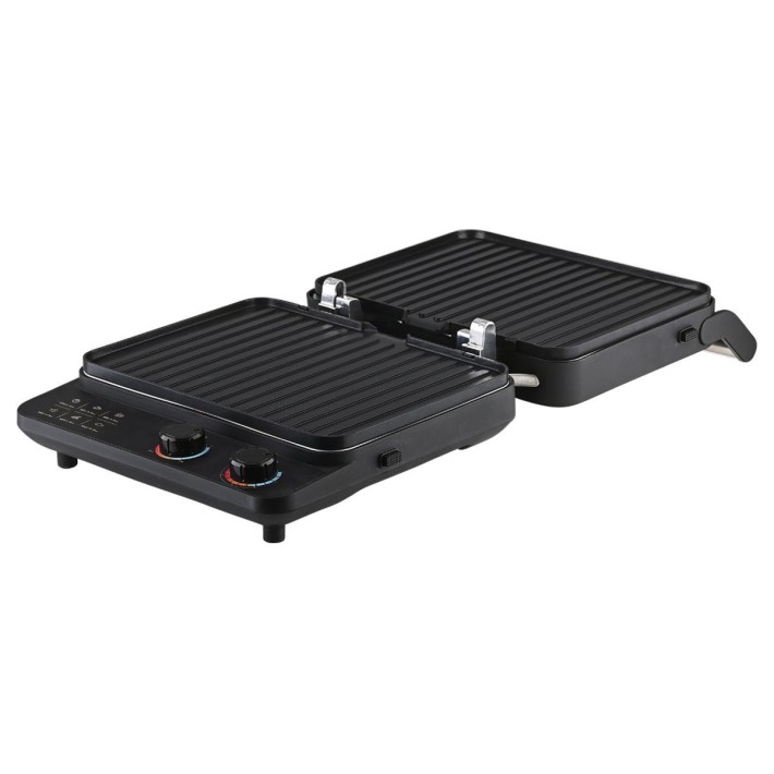 ESTIA ΣΑΝΤΟΥΙΤΣΙΕΡΑ ΓΚΡΙΛΙΕΡΑ INOXSENSE 4 ΘΕΣΕΩΝ 2000W ΜΕ ΑΠΟΣΠΩΜΕΝΕΣ ΑΝΤΙΚΟΛΛΗΤΙΚΕΣ ΠΛΑΚΕΣ