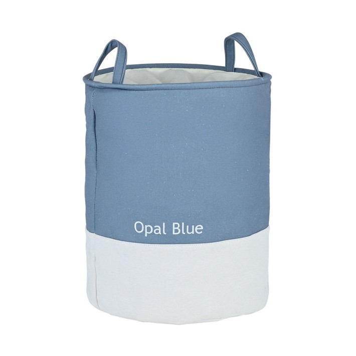 ESTIA ΚΑΛΑΘΙ ΑΠΛΥΤΩΝ TONE LAB ΜΕ ΧΕΡΟΥΛΙΑ 35x35x50cm OPAL BLUE