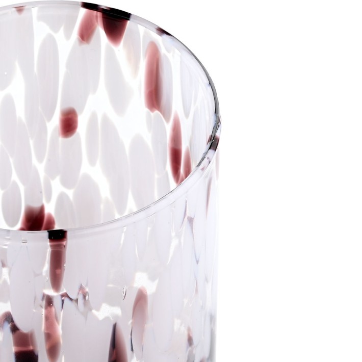 ESTIA ΠΟΤΗΡΙ ΝΕΡΟΥ ΧΑΜΗΛΟ COLORBURST ΓΥΑΛΙΝΟ 360ml ΡΟΖ/ΜΟΒ