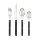 ESTIA ΣΕΤ ΜΑΧΑΙΡΟΠΙΡΟΥΝΑ FINE CUTLERY ΑΝΟΞΕΙΔΩΤΟ ΑΤΣΑΛΙ ΜΕ ΜΑΥΡΗ ΛΑΒΗ 18/0 16 ΤΕΜ.