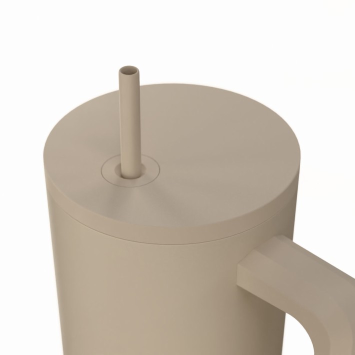 ESTIA ΘΕΡΜΟΣ STRAW TUMBLER XL SAVE THE AEGEAN 900ml DUNE