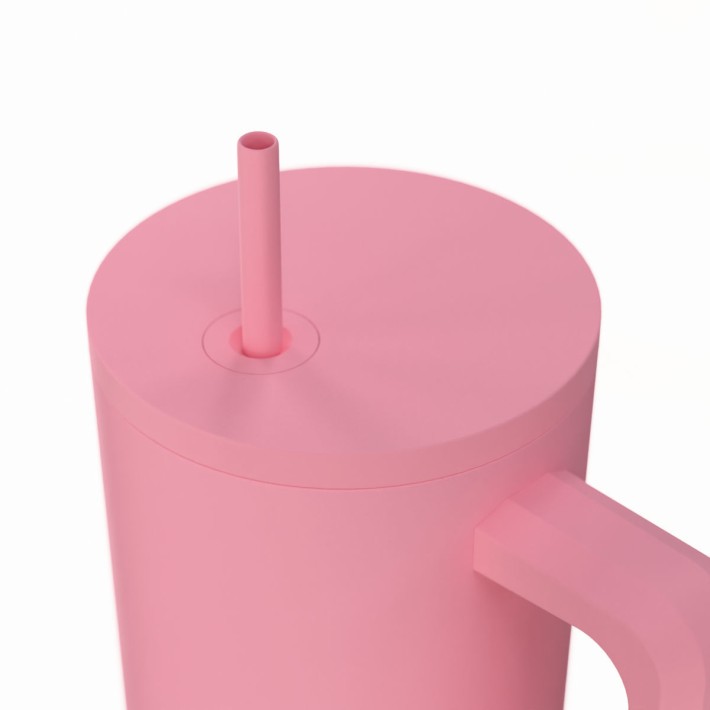 ESTIA ΘΕΡΜΟΣ STRAW TUMBLER XL SAVE THE AEGEAN 900ml ROSE
