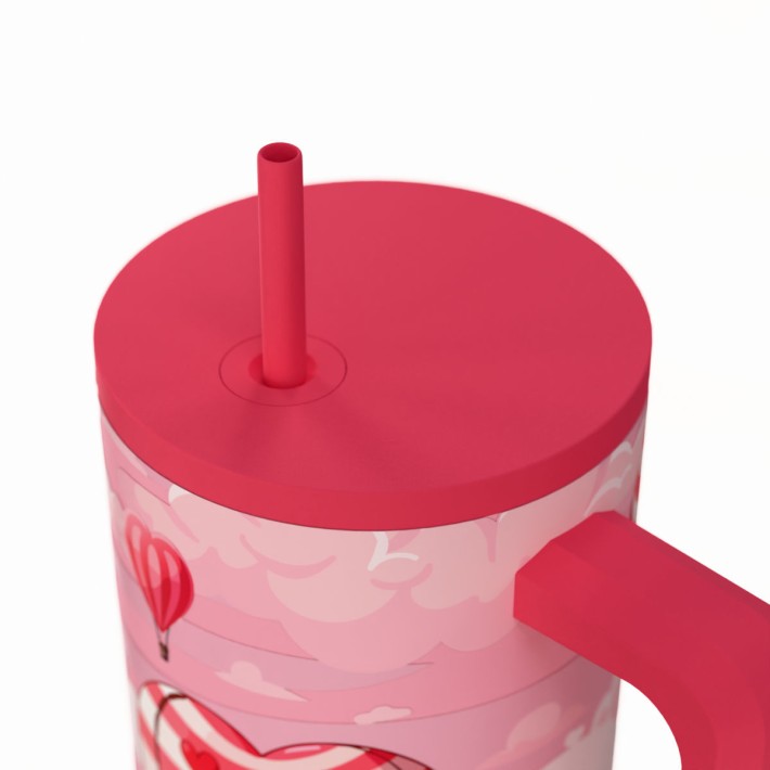 ESTIA ΘΕΡΜΟΣ STRAW TUMBLER XL SAVE THE AEGEAN 900ml LOVE ASCEND