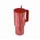 ESTIA ΘΕΡΜΟΣ STRAW TUMBLER XL SAVE THE AEGEAN 900ml VIVA STRIPE