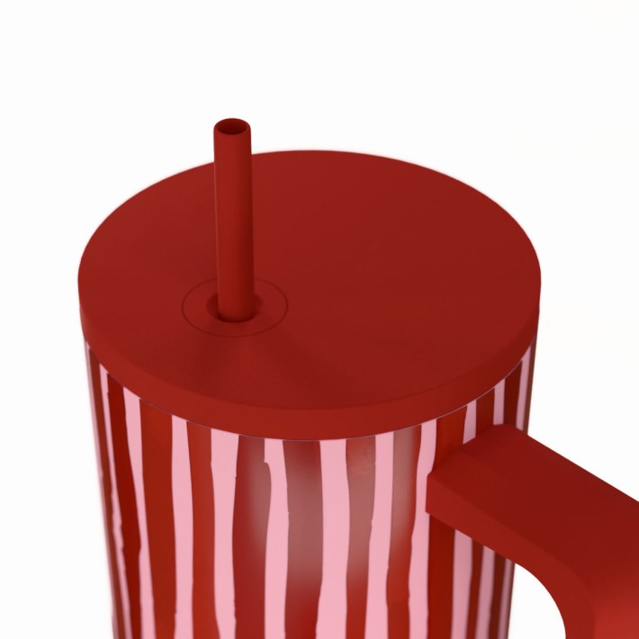 ESTIA ΘΕΡΜΟΣ STRAW TUMBLER XL SAVE THE AEGEAN 900ml VIVA STRIPE