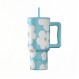 ESTIA ΘΕΡΜΟΣ STRAW TUMBLER XL SAVE THE AEGEAN 900ml BLUE DAISY