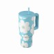 ESTIA ΘΕΡΜΟΣ STRAW TUMBLER XL SAVE THE AEGEAN 900ml BLUE DAISY