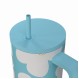 ESTIA ΘΕΡΜΟΣ STRAW TUMBLER XL SAVE THE AEGEAN 900ml BLUE DAISY