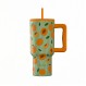 ESTIA ΘΕΡΜΟΣ STRAW TUMBLER XL SAVE THE AEGEAN 900ml PEACH GARDEN