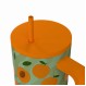 ESTIA ΘΕΡΜΟΣ STRAW TUMBLER XL SAVE THE AEGEAN 900ml PEACH GARDEN