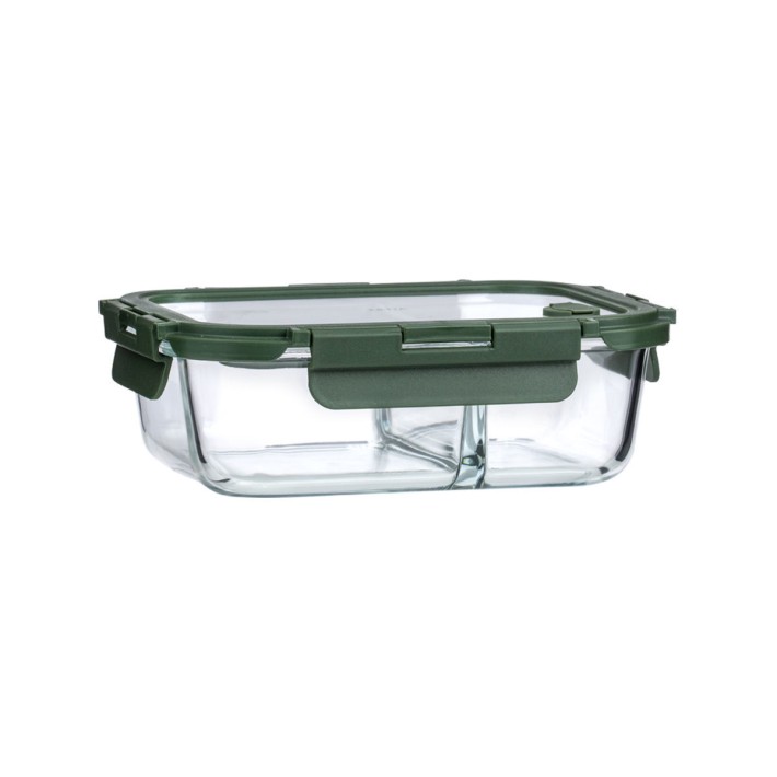 ESTIA ΦΑΓΗΤΟΔΟΧΕΙΟ CLICK&SEAL 2 ΘΕΣΕΩΝ ΜΕ ΑΕΡΑΓΩΓΟ 1030ml OLIVE