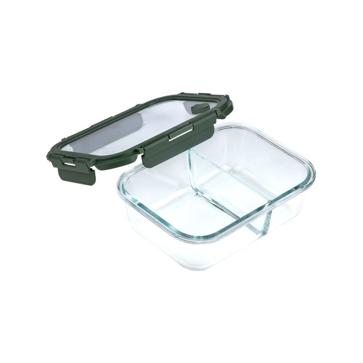 ESTIA ΦΑΓΗΤΟΔΟΧΕΙΟ CLICK&SEAL 2 ΘΕΣΕΩΝ ΜΕ ΑΕΡΑΓΩΓΟ 1030ml OLIVE